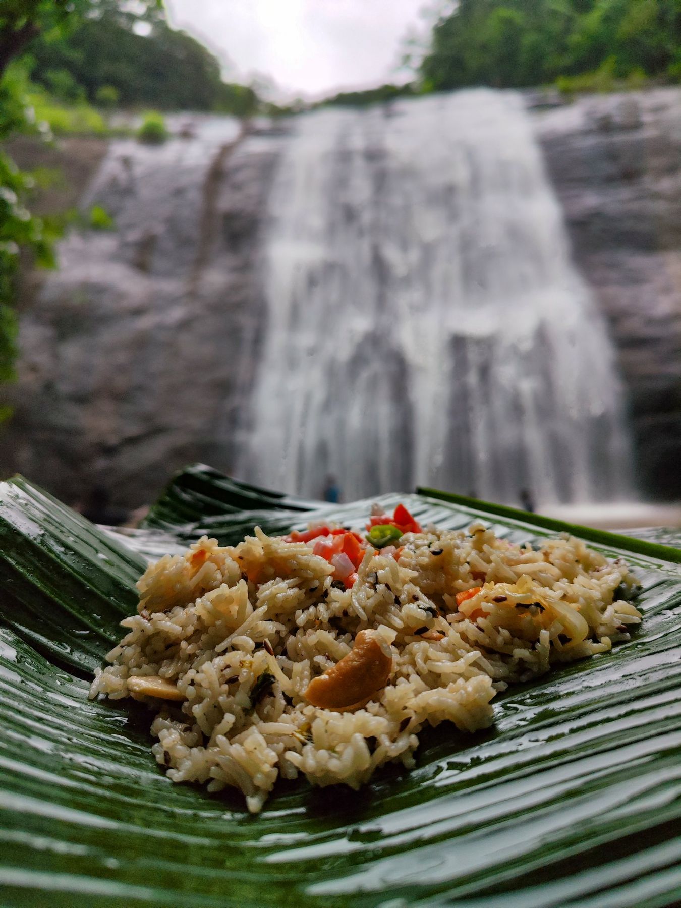 Lunch on a banana leaf