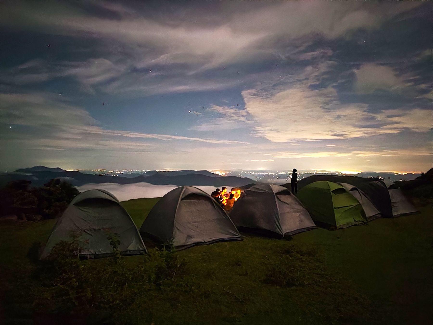 Tents above the clouds