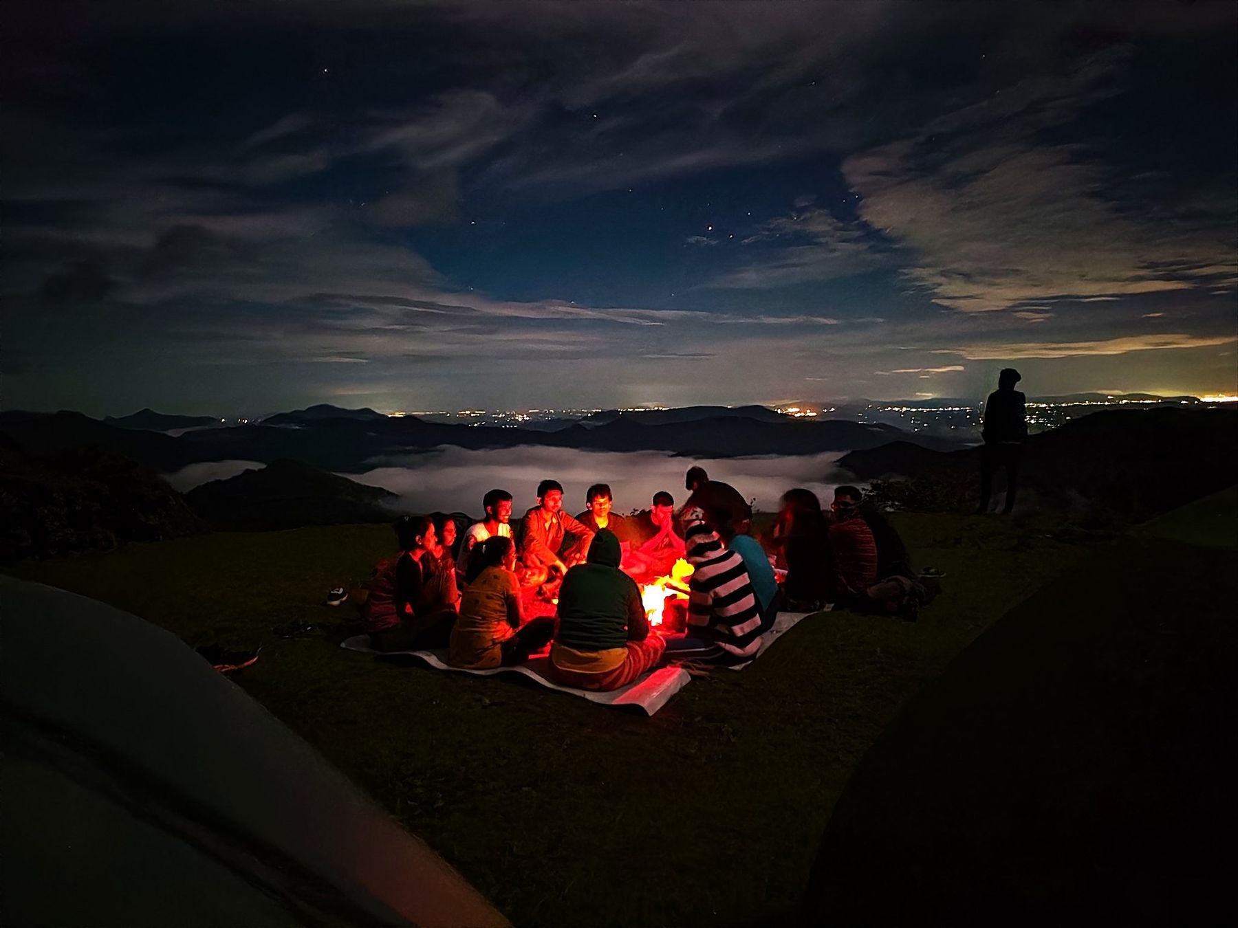 The campfire circle