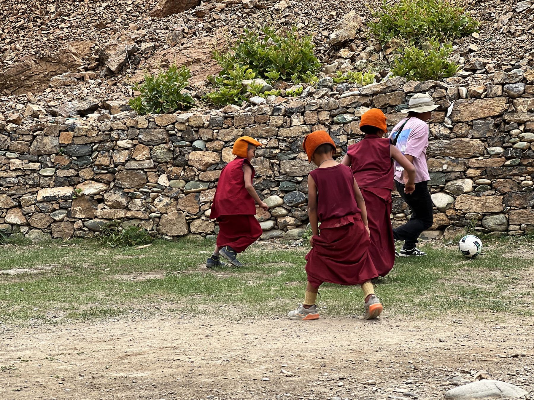 Monks at play